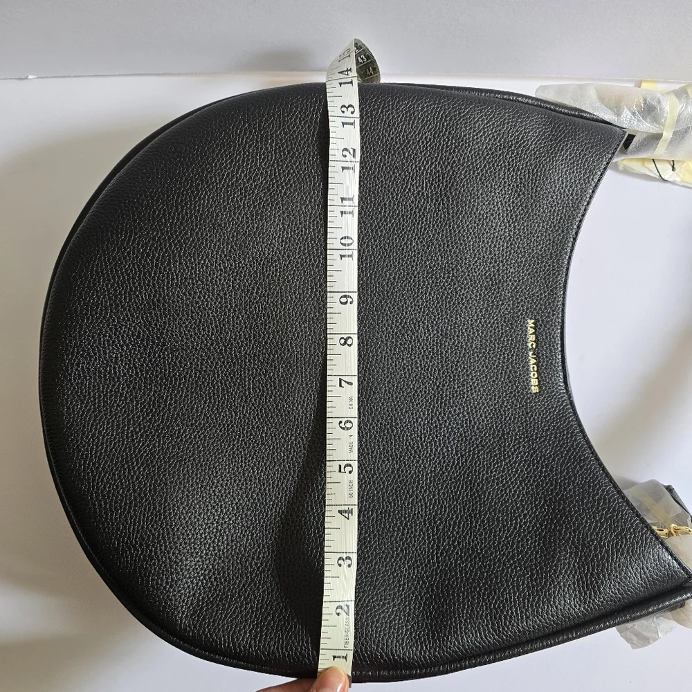 Marc Jacobs Large Leather Hobo Bag Black